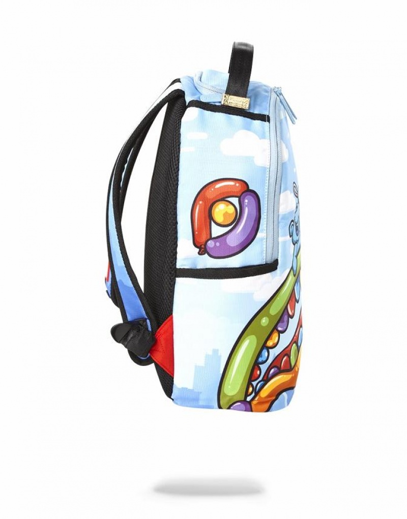 Blue Men's Sprayground Poppin Mini Backpacks | MYHP25084