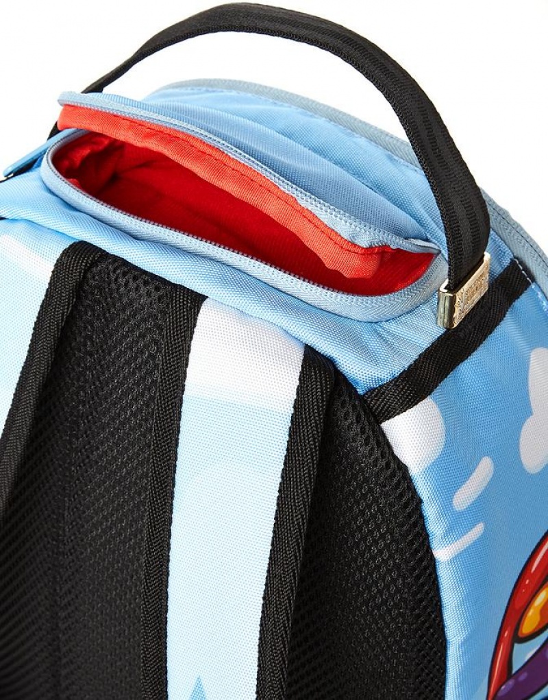 Blue Men's Sprayground Poppin Mini Backpacks | MYHP25084