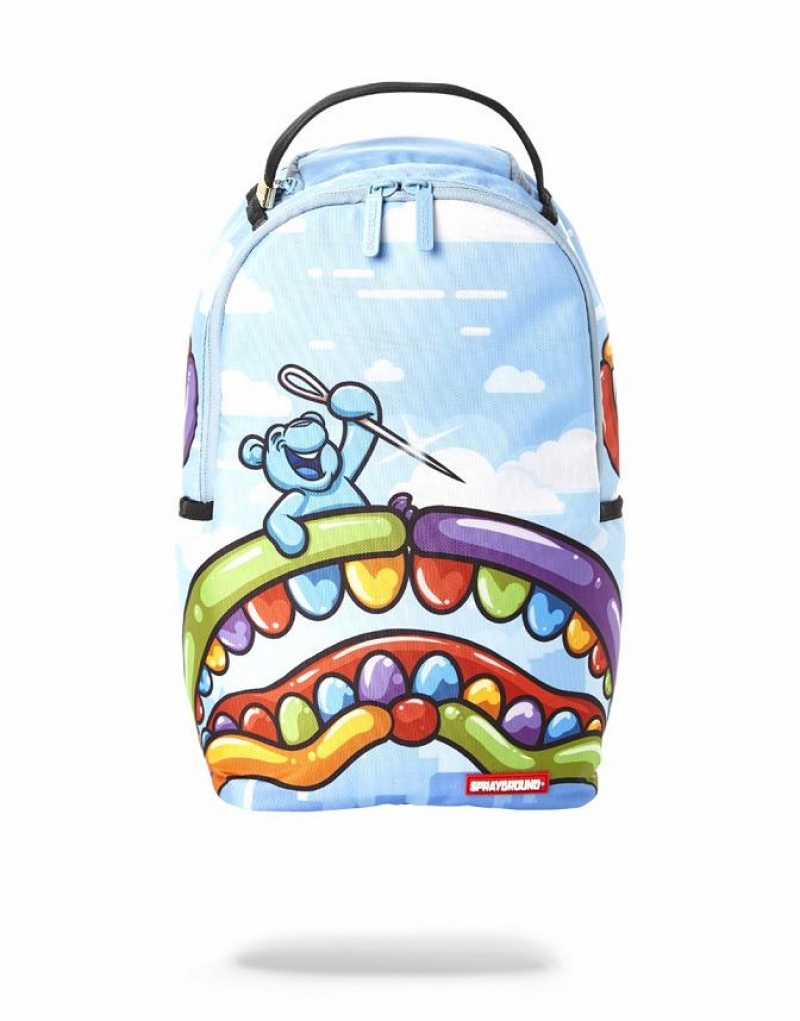 Blue Men\'s Sprayground Poppin Mini Backpacks | MYHP25084