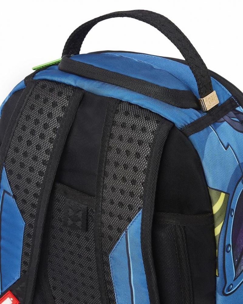 Blue Men's Sprayground Rick & Morty Backpacks | AMZQ68749