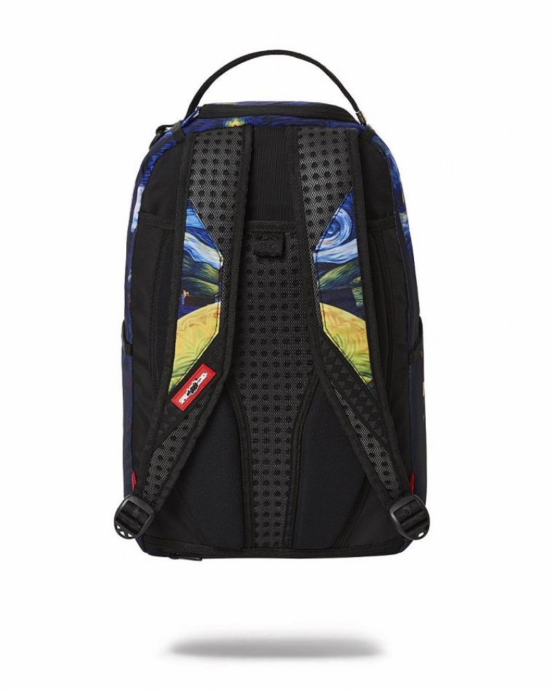 Blue Men's Sprayground Ron English Backpacks | CAJP69583