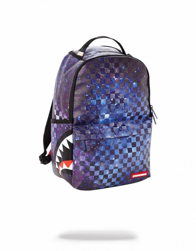 Blue Men's Sprayground Sharks In Paris Backpacks | SYGV35246