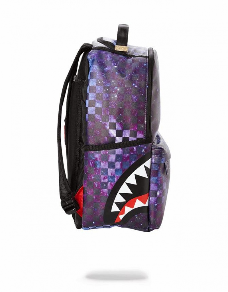 Blue Men's Sprayground Sharks In Paris Backpacks | SYGV35246