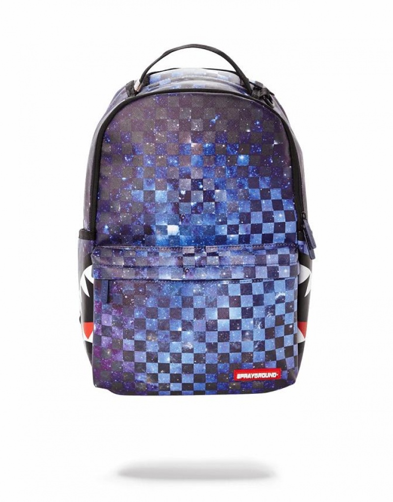 Blue Men\'s Sprayground Sharks In Paris Backpacks | SYGV35246