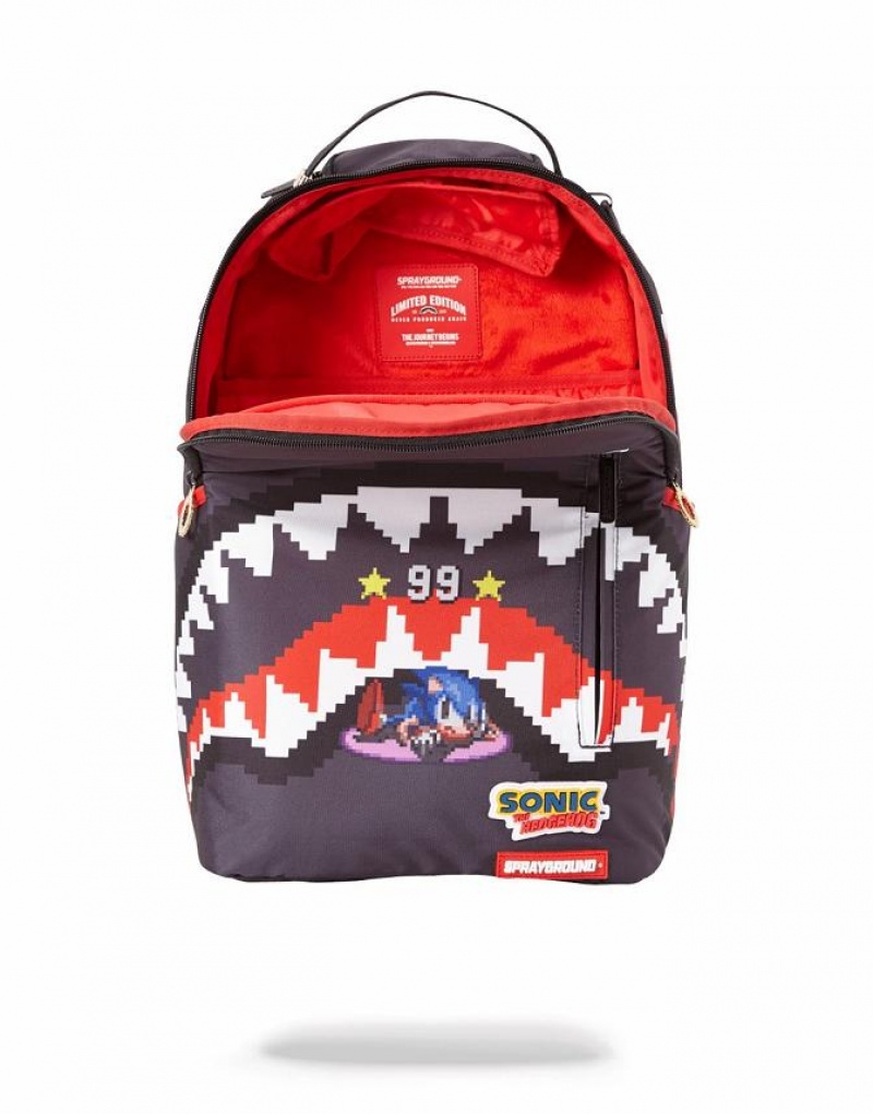 Blue Men's Sprayground Sharks In Paris Polaris Backpacks | XMZS48193