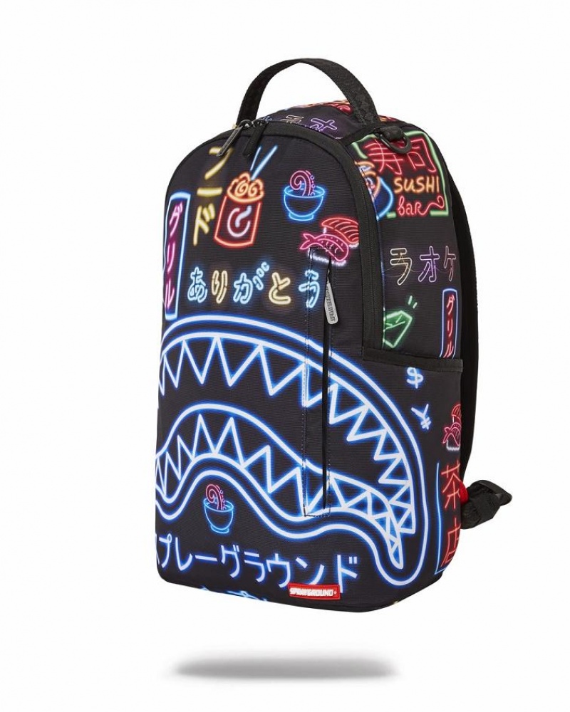 Blue Men's Sprayground Shinjuku City Backpacks | GPMU27903