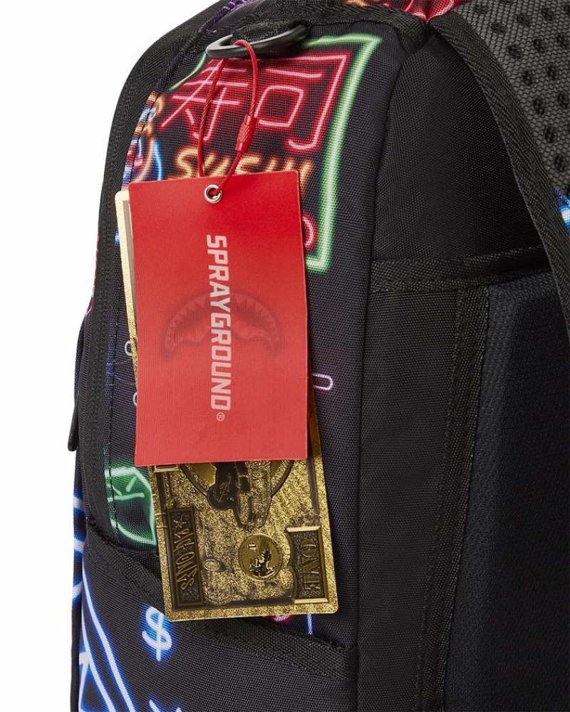 Blue Men's Sprayground Shinjuku City Backpacks | GPMU27903