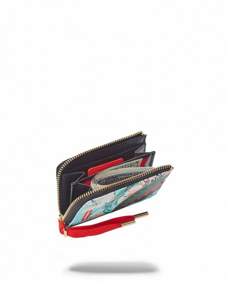 Blue Men's Sprayground The Sanctuary Wallets | HCFY93165