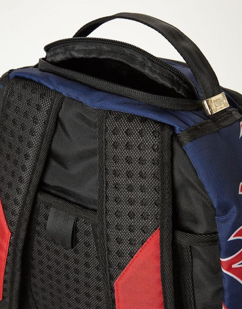 Blue Red Men's Sprayground Mlb Boston Backpacks | SLHI15409