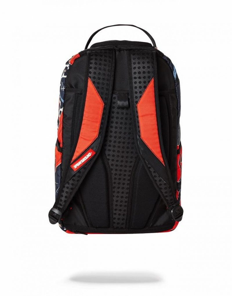 Blue Red Men's Sprayground Odell Beckham Backpacks | YVUC72059