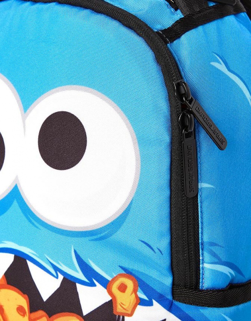 Blue Women's Sprayground Cookie Monster Shark Mini Backpacks | EMBL67390