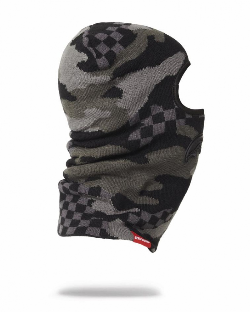 Brown Men's Sprayground 3am Never Sleep Ski Mask | QMSH79034