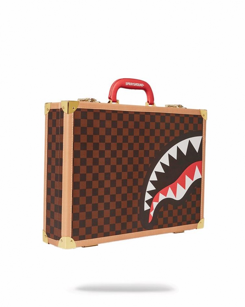 Brown Men's Sprayground Henny Air To The Throne Briefcase | IFHK38761