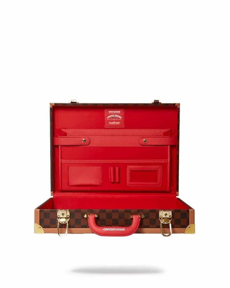 Brown Men's Sprayground Henny Air To The Throne Briefcase | IFHK38761