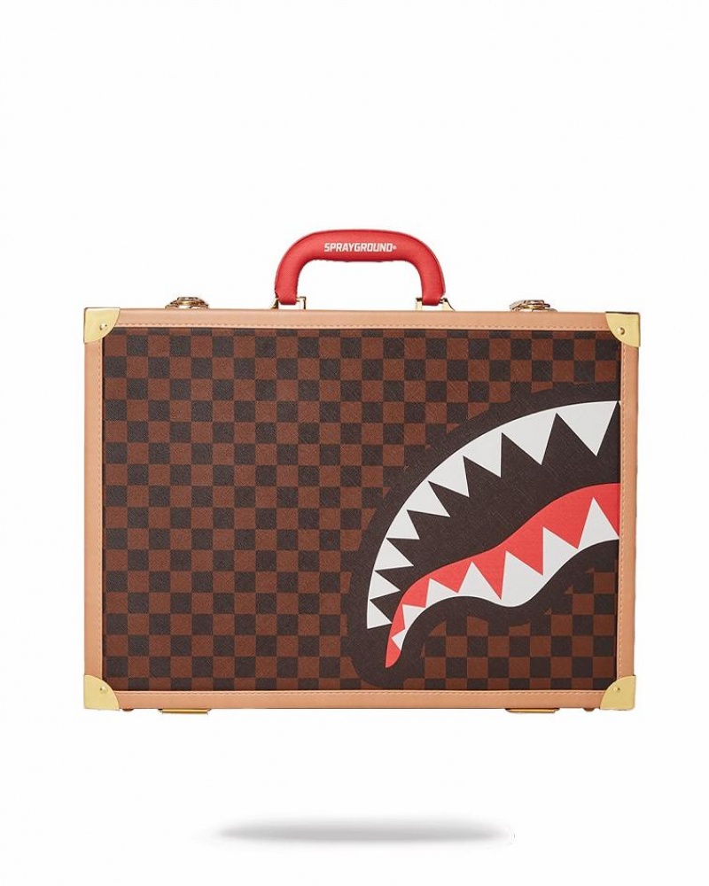 Brown Men\'s Sprayground Henny Air To The Throne Briefcase | IFHK38761