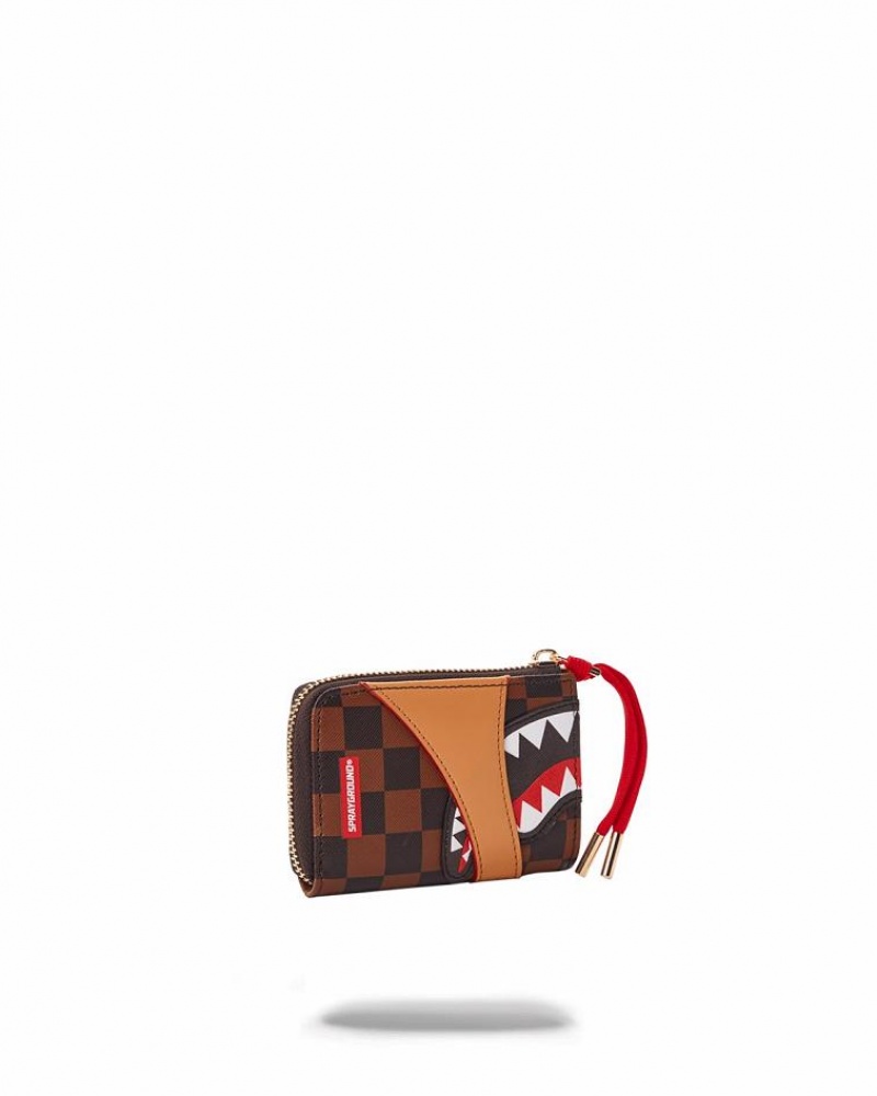 Brown Men's Sprayground Henny Air To The Throne Wallets | NUFB04631