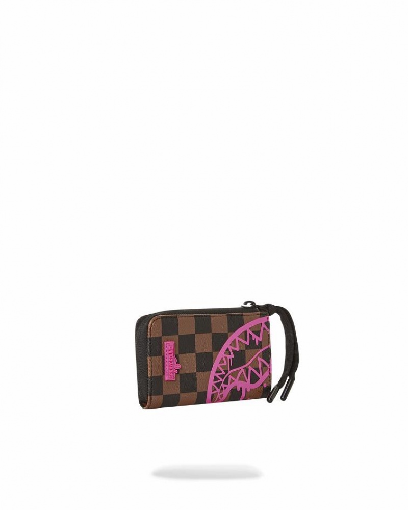 Brown Men's Sprayground The Artists Touch Wallets | MZPL43259