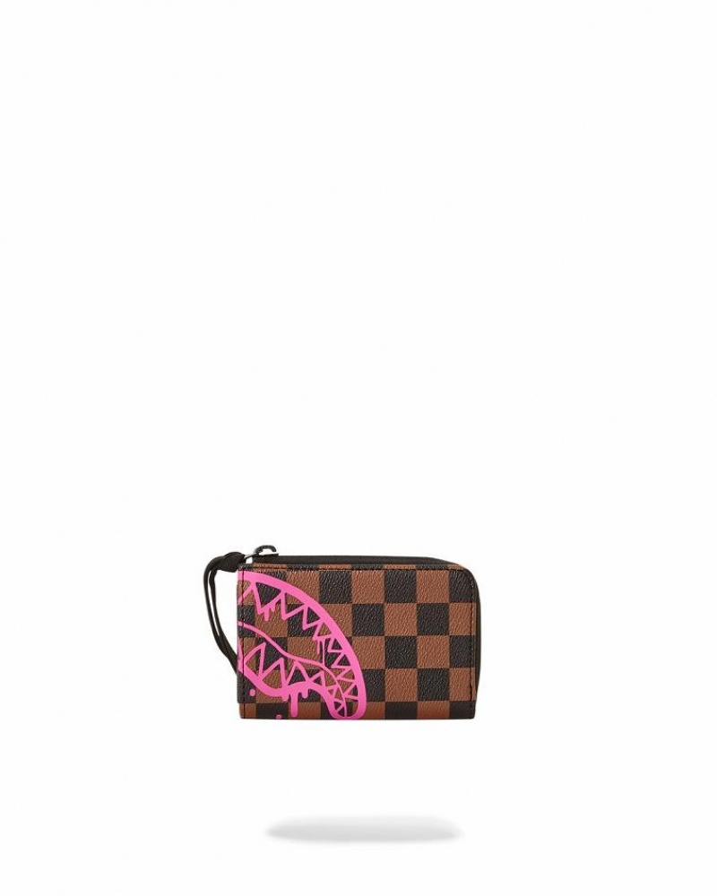 Brown Men's Sprayground The Artists Touch Wallets | MZPL43259