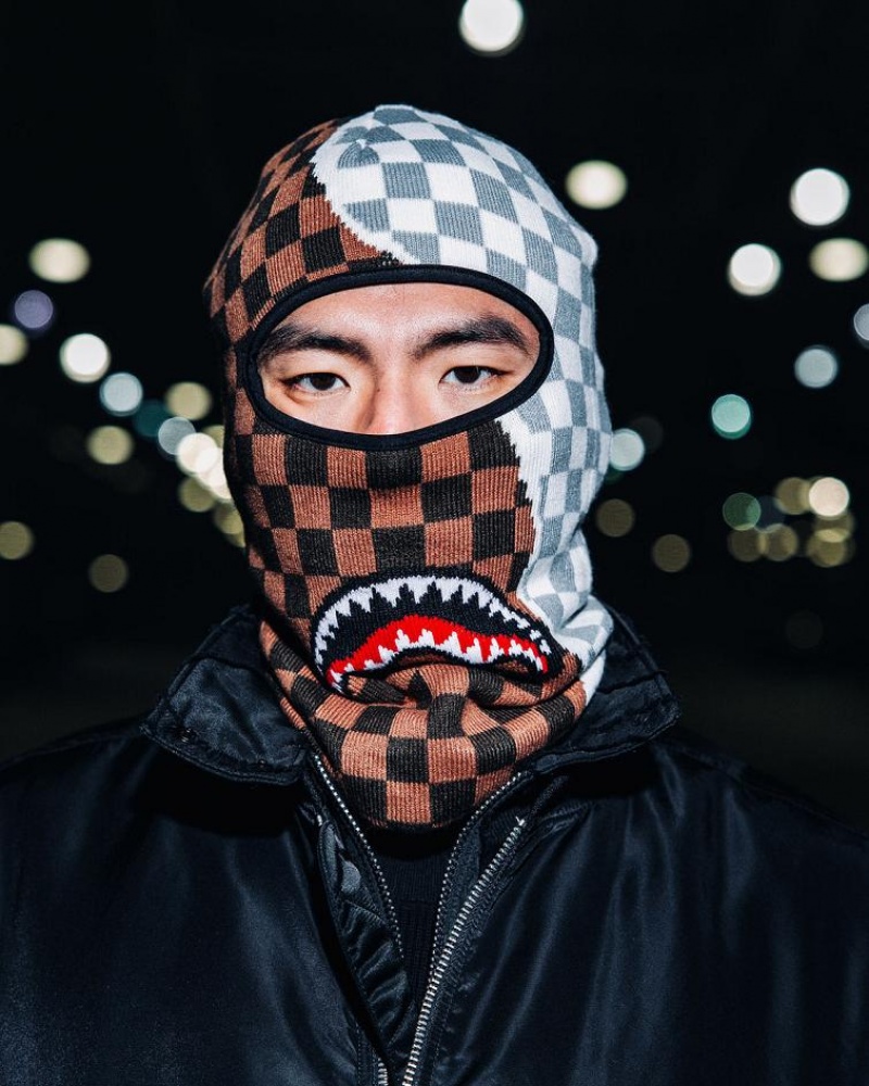 Brown Men's Sprayground Unstoppable Endeavors Ii Ski Mask | YWBO49756