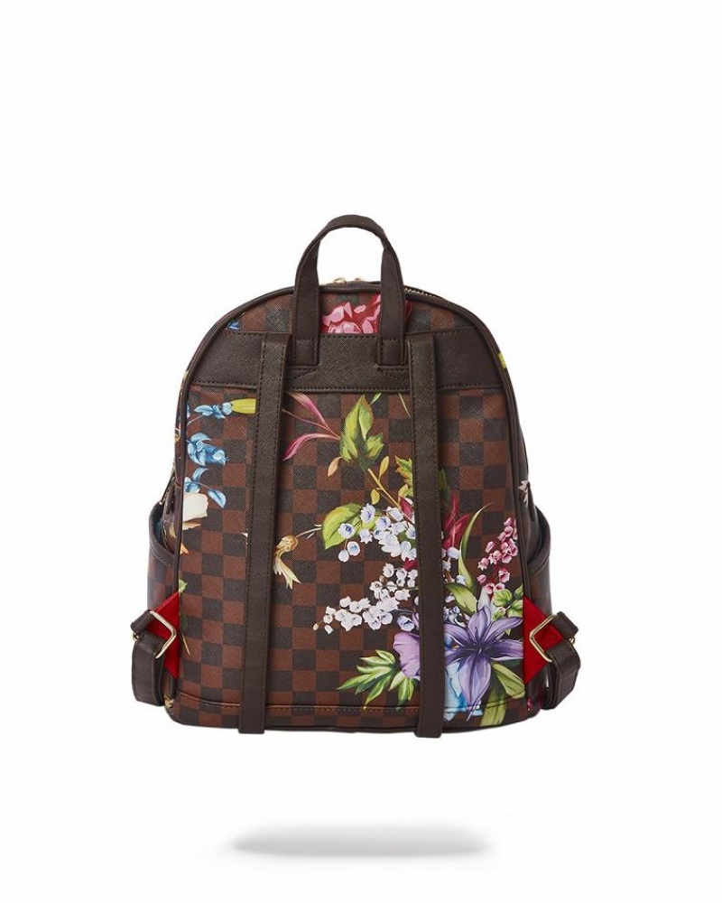 Brown Women's Sprayground Garden Of Sharks Savage | UIDB40629