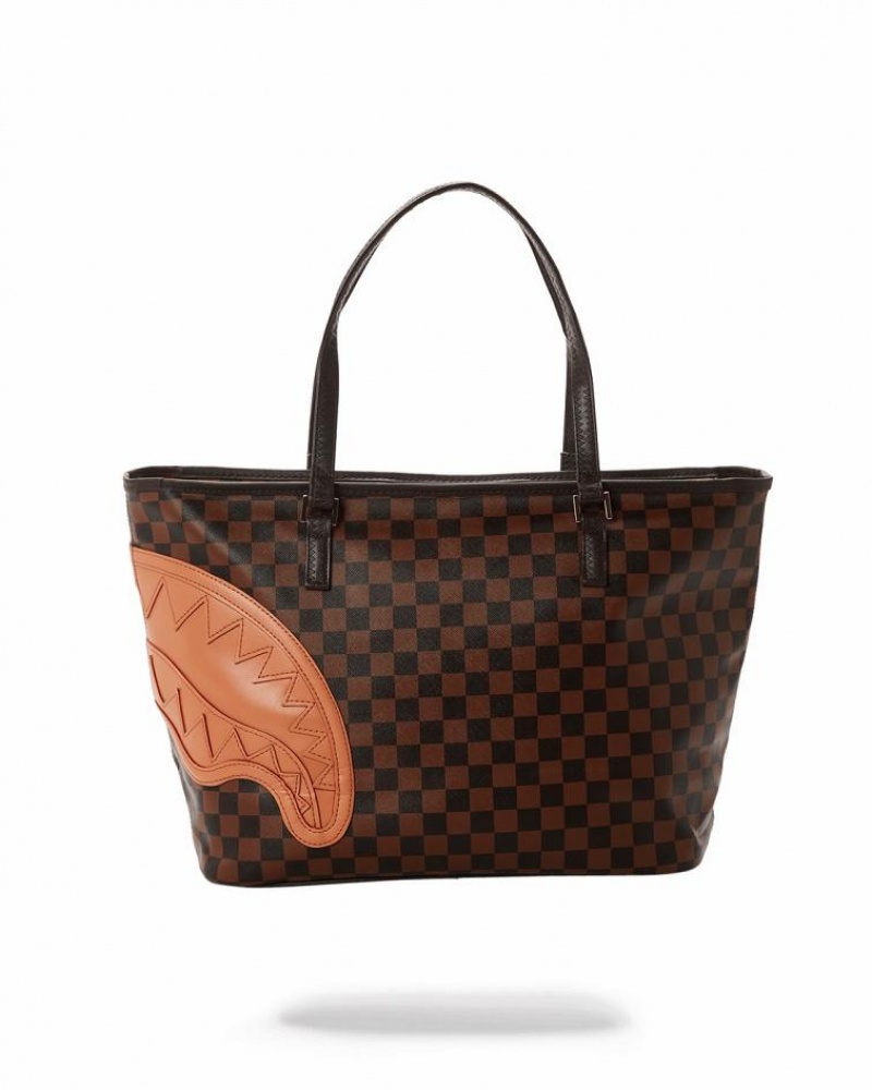 Brown Women's Sprayground Henny Tote Bags | PIAX83647