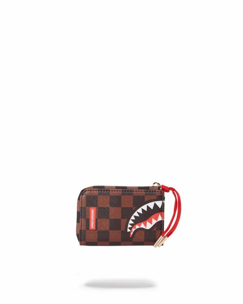 Brown Women's Sprayground Paris Vs Florence Wallets | NWVQ95738