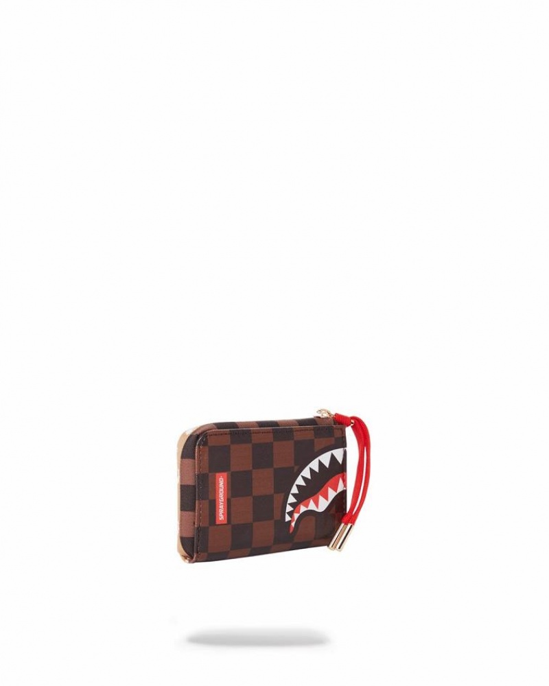 Brown Women's Sprayground Paris Vs Florence Wallets | NWVQ95738