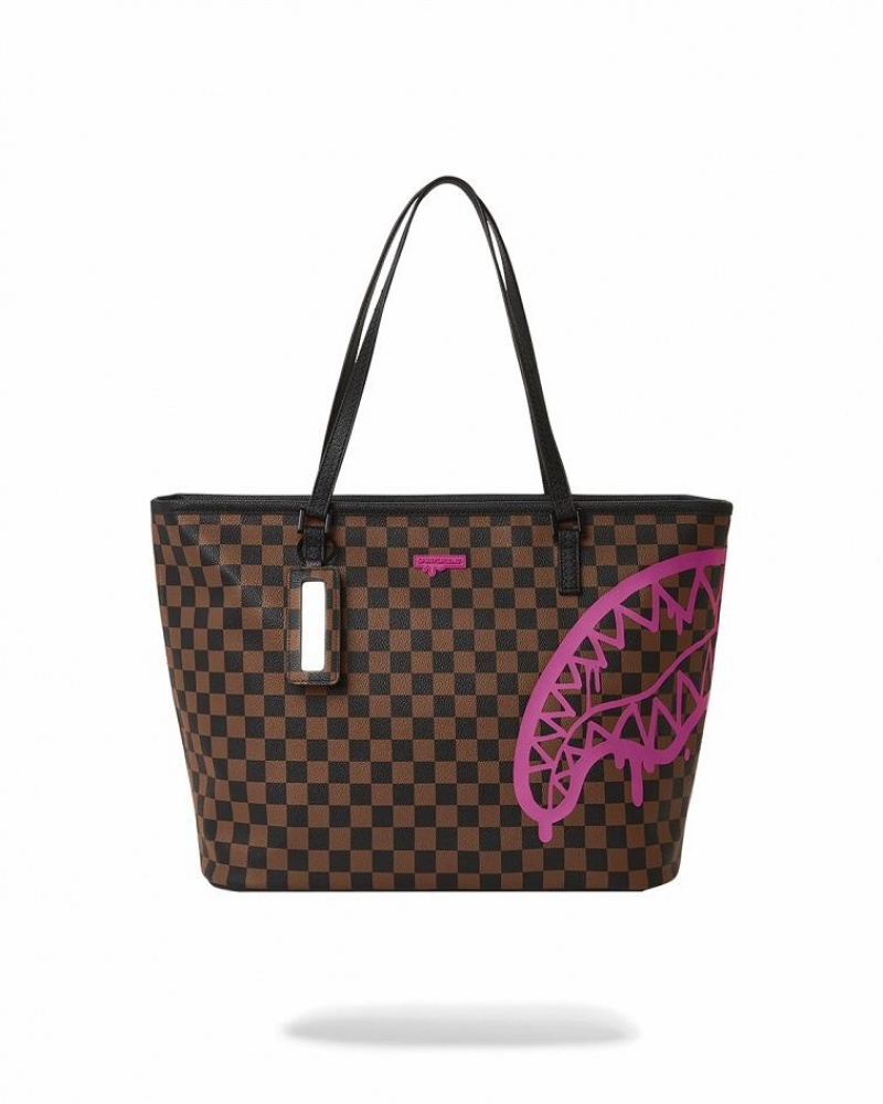 Brown Women\'s Sprayground The Artists Touch Tote Bags | TQAS43170