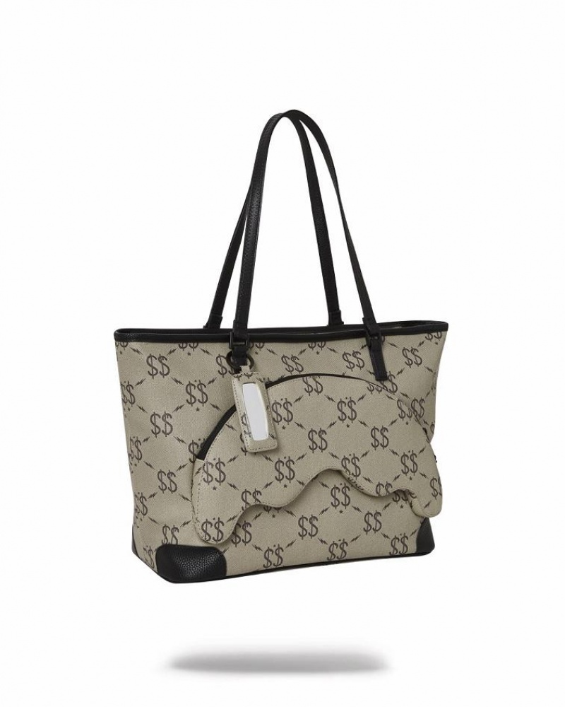 Brown Women's Sprayground The Getaway Tote Bags | XPME37208