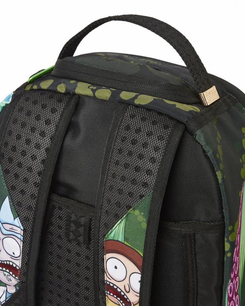 Geen Men's Sprayground Rick & Morty Backpacks | GSVD79835