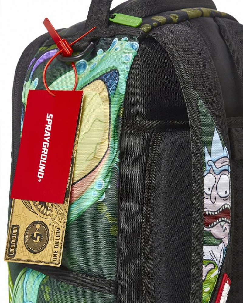 Geen Men's Sprayground Rick & Morty Backpacks | GSVD79835