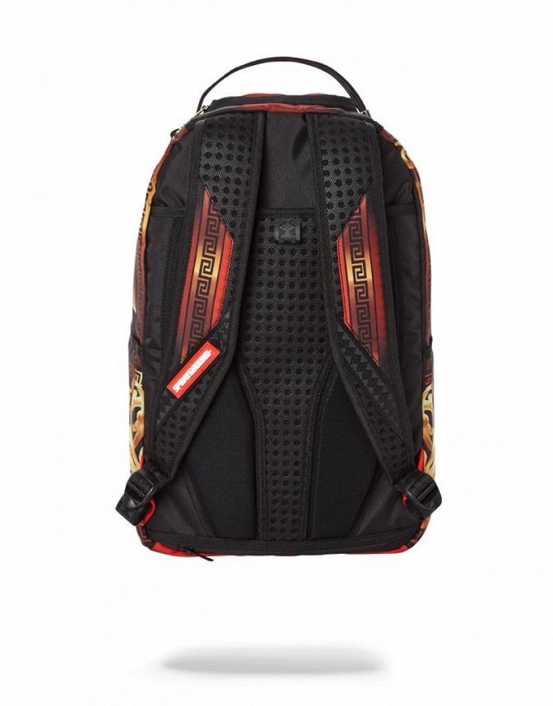 Gold Men's Sprayground Nfl Alvin Kamara Backpacks | XVJN74816