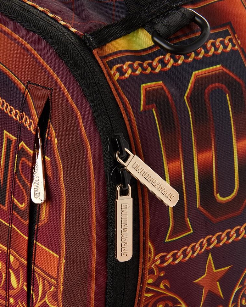 Gold Men's Sprayground Nfl Deandre Hopkins Backpacks | QZGD16925