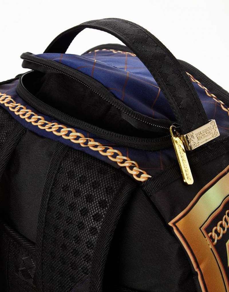 Gold Men's Sprayground Nfl Deandre Hopkins Backpacks | QZGD16925