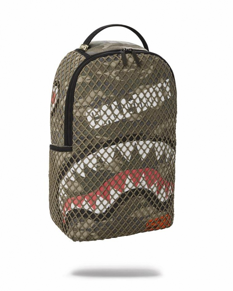 Green Men's Sprayground Call Of Duty Backpacks | TZEK37248