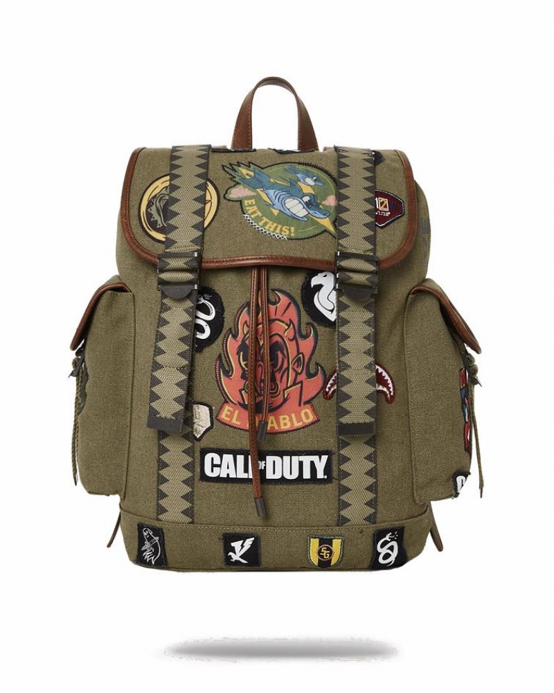 Green Men\'s Sprayground Call Of Duty Monte Carlo | SPZB45318