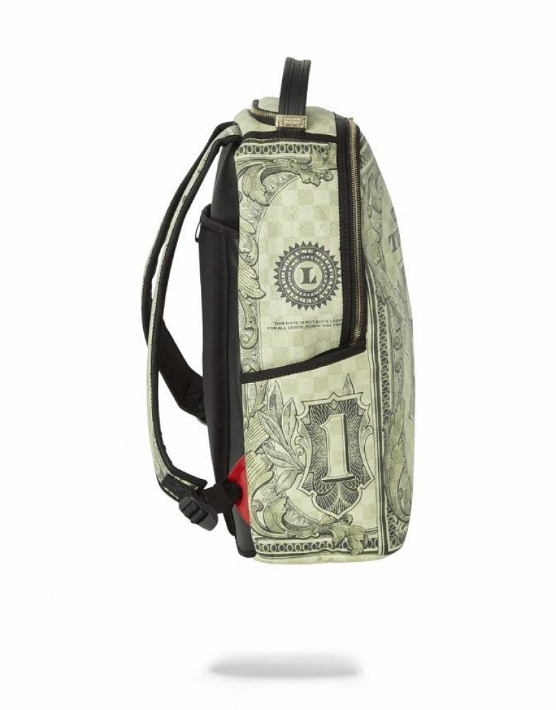 Green Men's Sprayground In God We Backpacks | HFVL53046