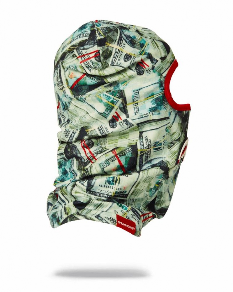 Green Men's Sprayground Mama I Made It Ski Mask | JURM36872