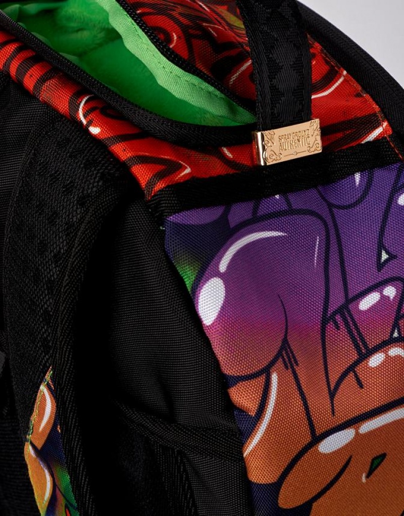 Green Men's Sprayground Rick And Morty Backpacks | TJLI57241