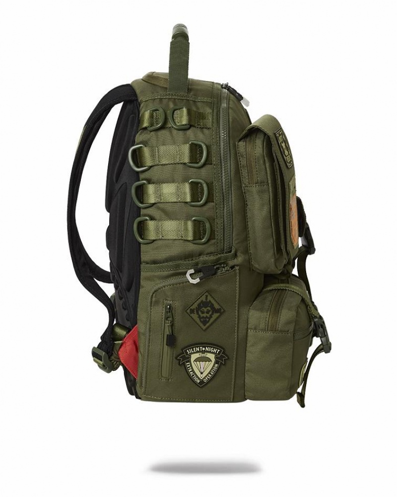 Green Men's Sprayground Special Ops Full Throttle Backpacks | TQCF89462