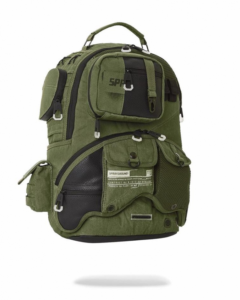 Green Men's Sprayground Special Ops Operation Succe Backpacks | GRMX16243