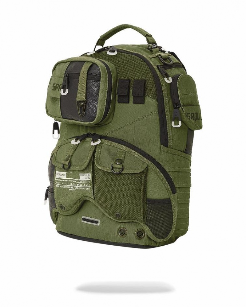 Green Men's Sprayground Special Ops Operation Succe Backpacks | GRMX16243