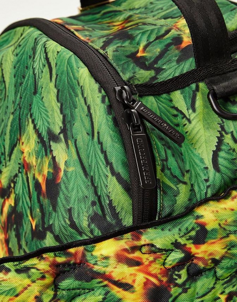 Green Men's Sprayground Wings Of Paradise Backpacks | LHRD67240