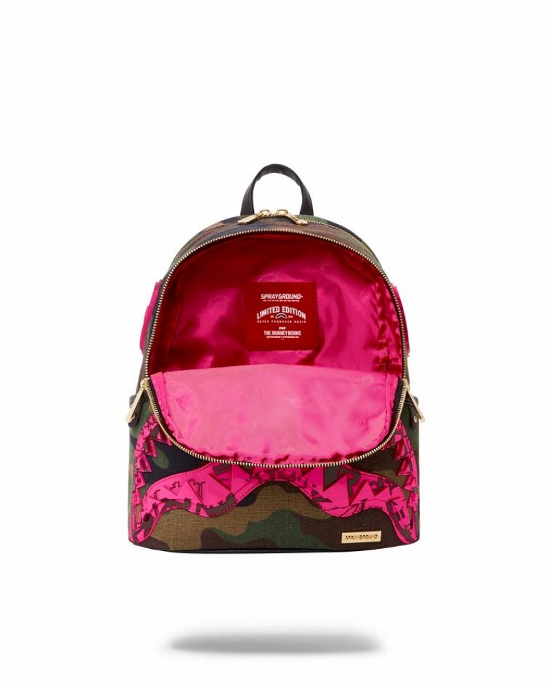 Green Women's Sprayground Drop Zone Savage | QICS17980