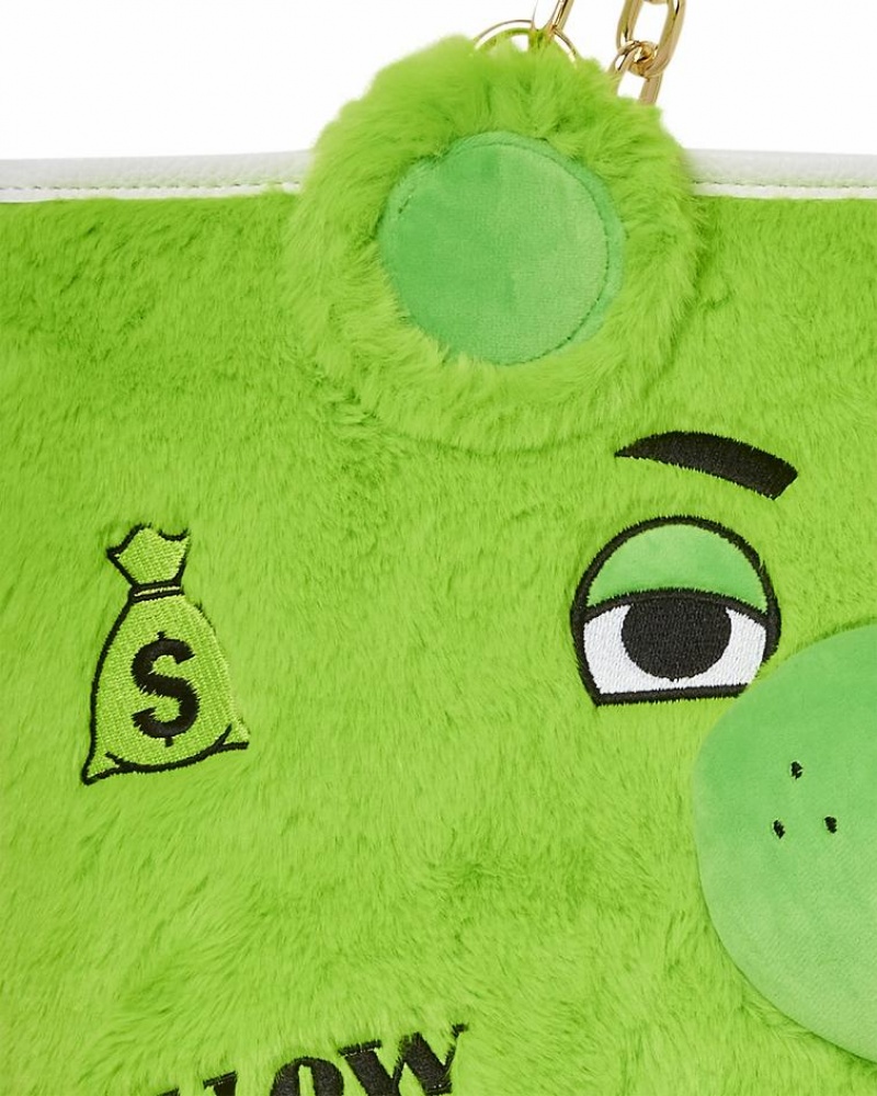 Green Women's Sprayground Plush Moneybear Tote Bags | WSBL06352