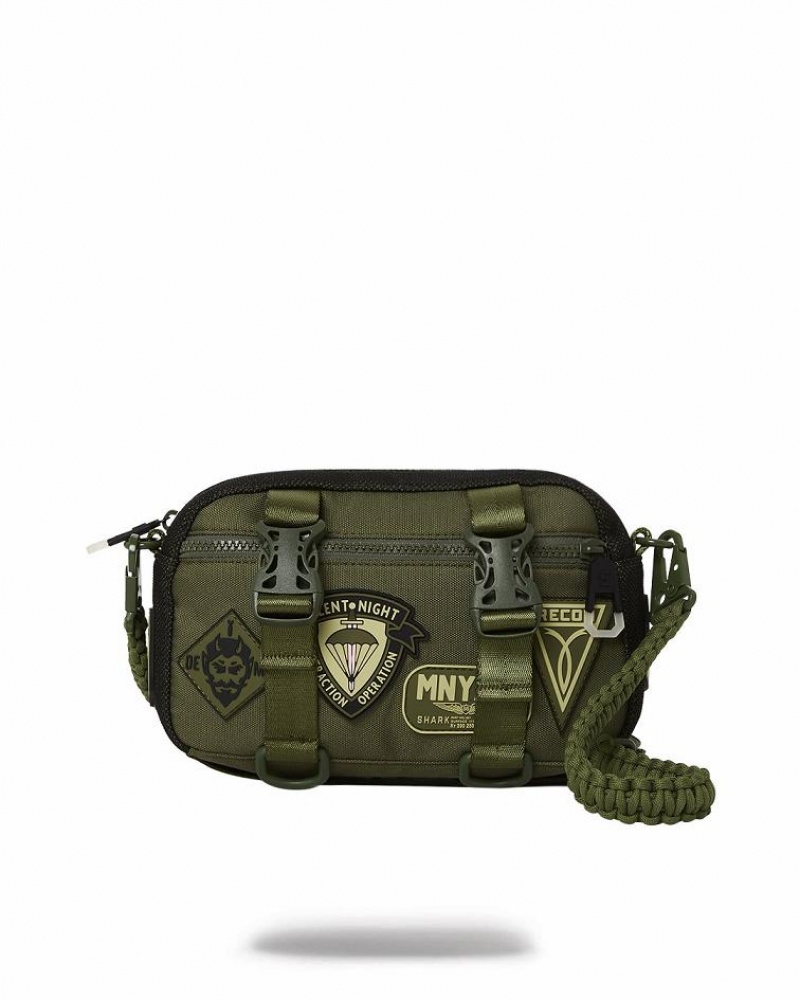 Green Women's Sprayground Special Ops Full Throttle Slings Bag | ABYQ29785