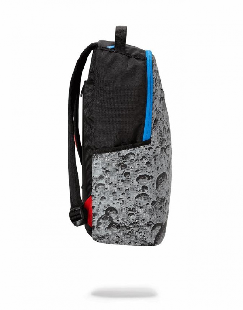 Grey Men's Sprayground Angled Reflective Shark Backpacks | RKJT18640