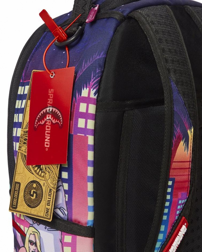 Multicolor Men's Sprayground 305 Future Backpacks | YKJW30417