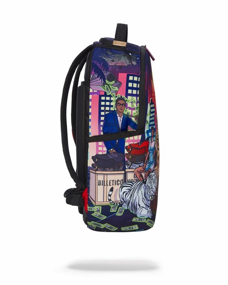 Multicolor Men's Sprayground 305 Future Backpacks | YKJW30417