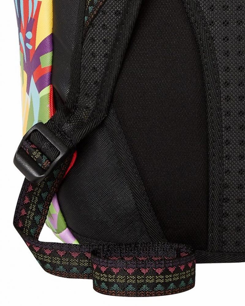 Multicolor Men's Sprayground A.I.8 African Intelligence Backpacks | HWYF92143